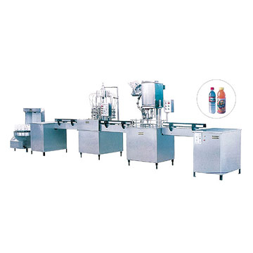 Production Line of Bottel Washing, Filling and Cappings